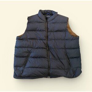 LANDS END Men's Black Puffer Winter Vest Size XXL